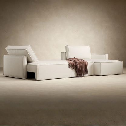 Innovation Living Newilla L‑Shaped Sectional Lounger Sleeper Sofa