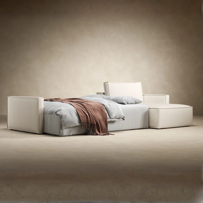 Innovation Living Newilla L‑Shaped Sectional Lounger Sleeper Sofa