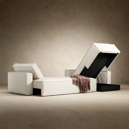Innovation Living Newilla L‑Shaped Sectional Lounger Sleeper Sofa