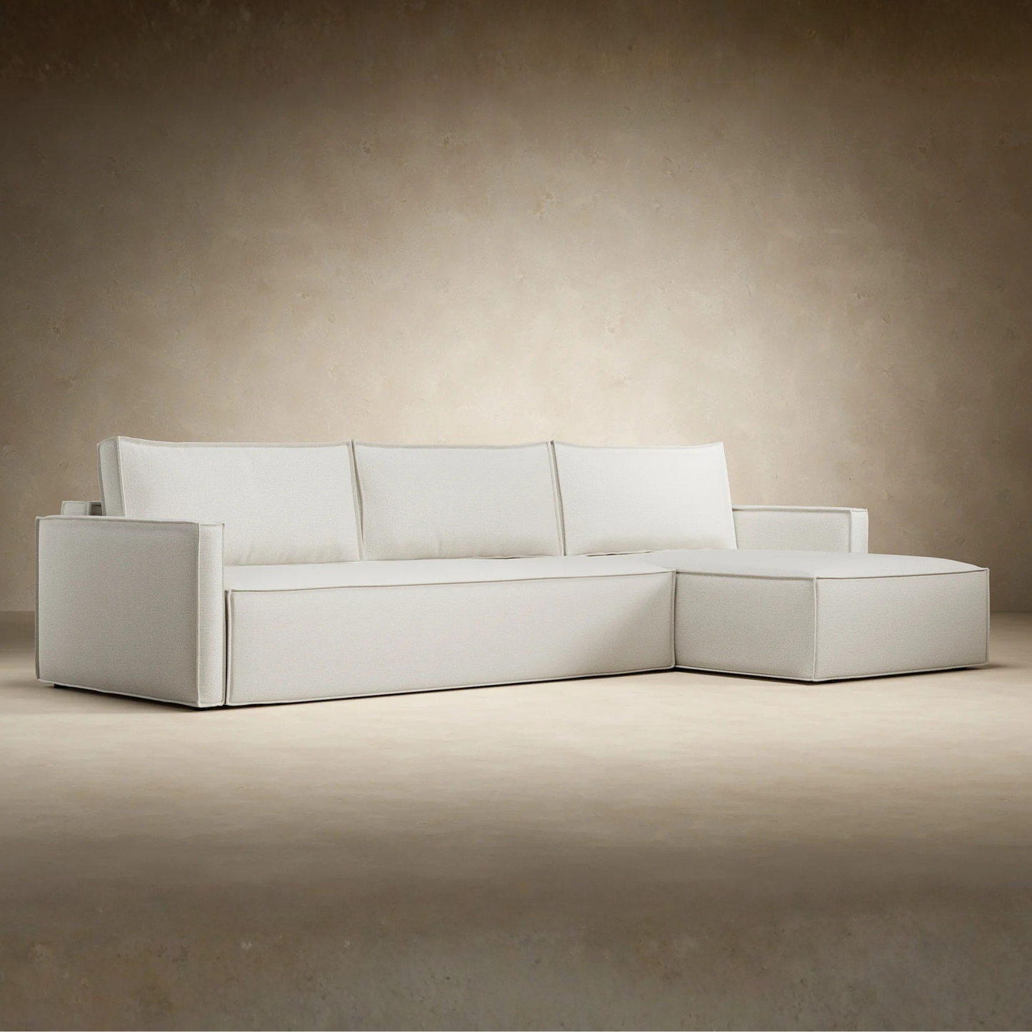 Innovation Living Newilla L‑Shaped Sectional Lounger Sleeper Sofa