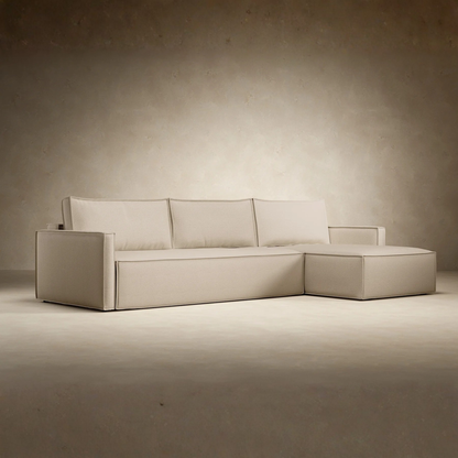 Innovation Living Newilla L‑Shaped Sectional Lounger Sleeper Sofa