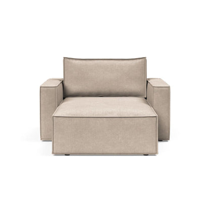 Innovation Living Newilla Fabric Lounger Chair with Detachable Cover and Storage