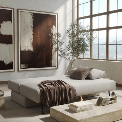 Innovation Living Osvald Fabric Queen Sleeper Sofa with Storage