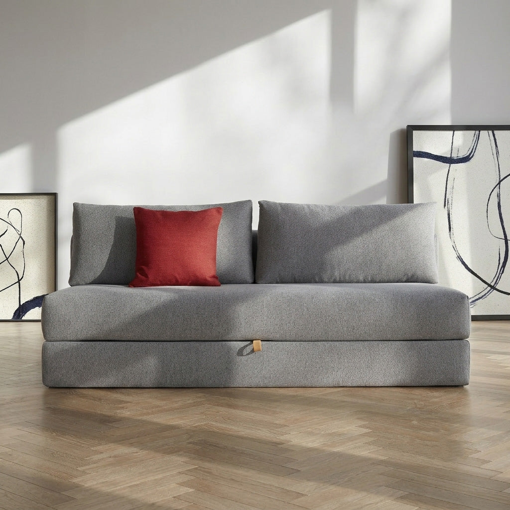 Innovation Living Osvald Fabric Queen Sleeper Sofa with Storage