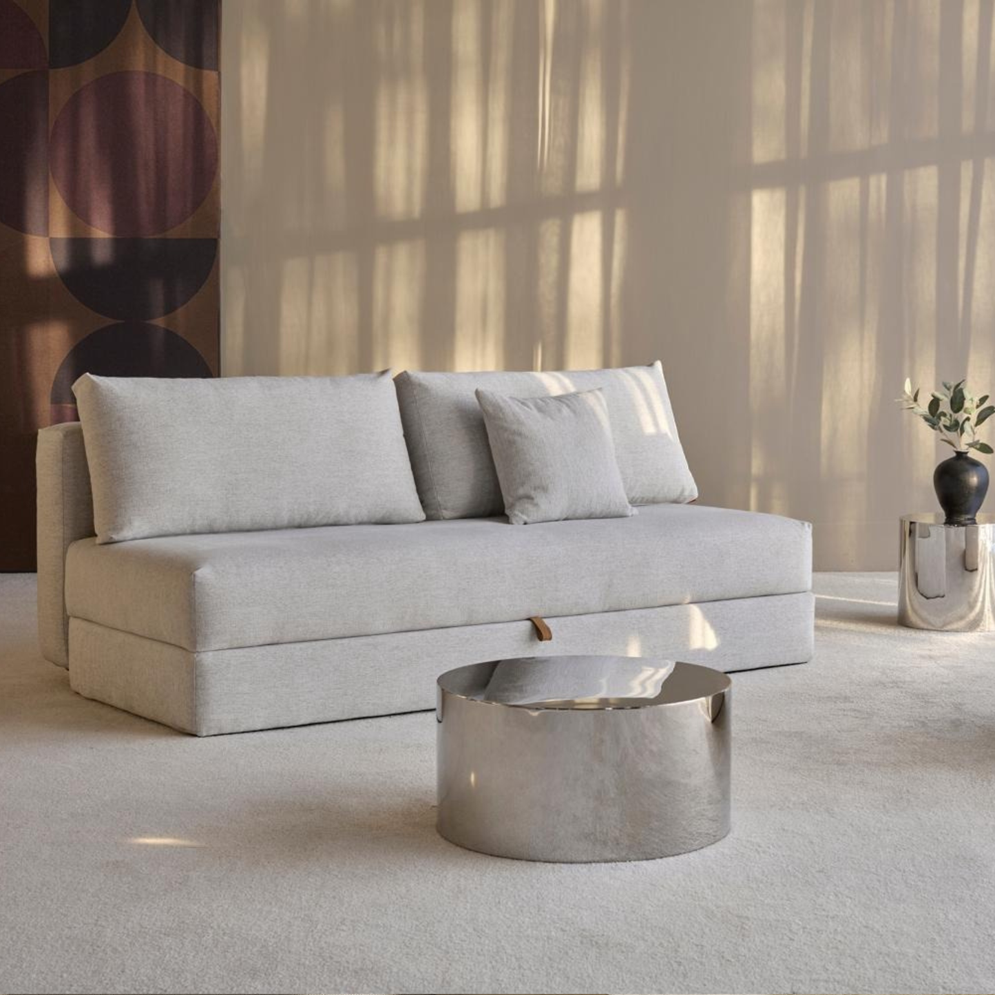 Innovation Living Osvald Fabric Queen Sleeper Sofa with Storage