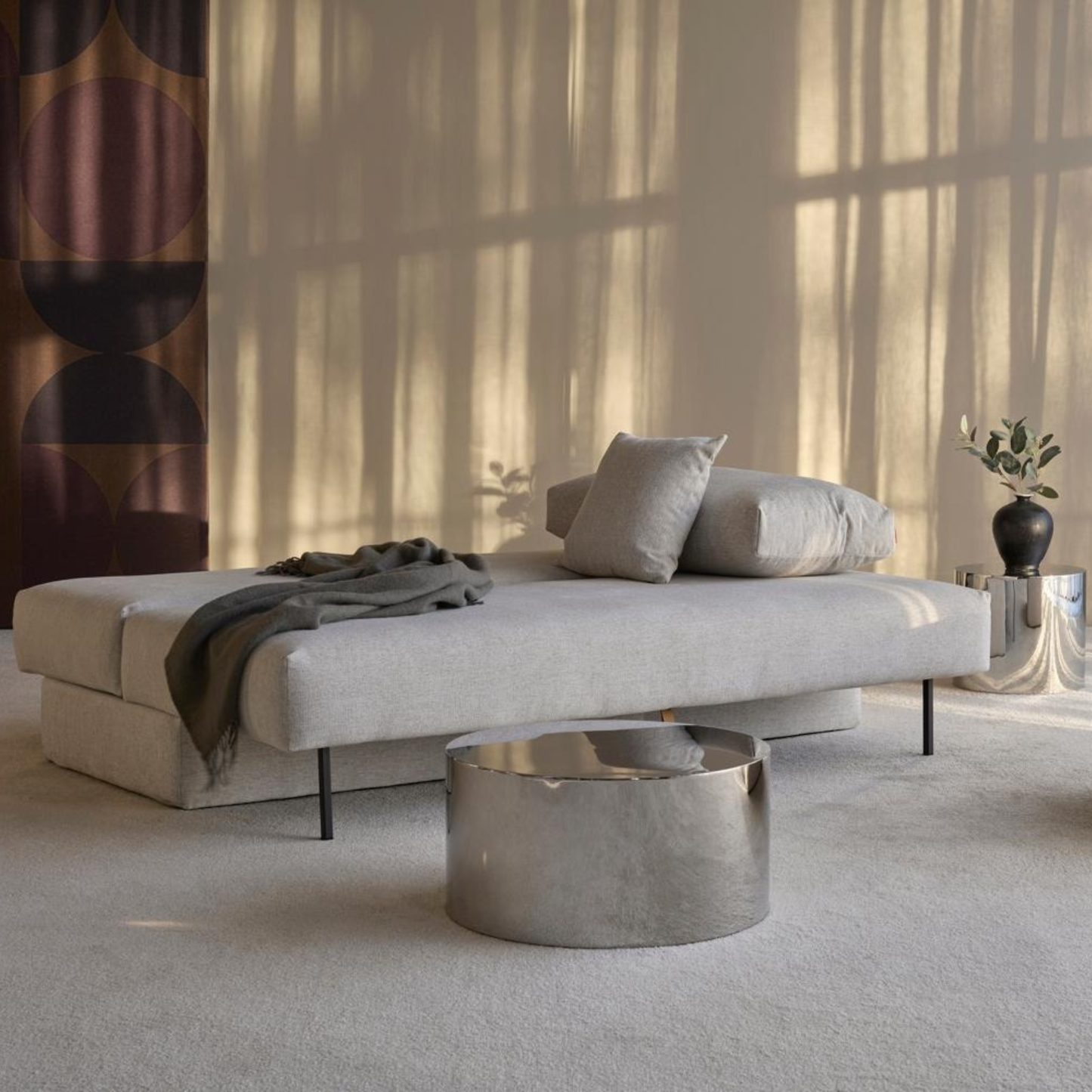 Innovation Living Osvald Fabric Queen Sleeper Sofa with Storage