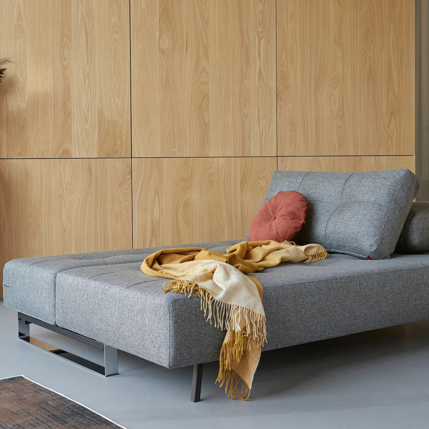 Innovation Living Supremax Fabric Sleeper Sofa with Ottoman