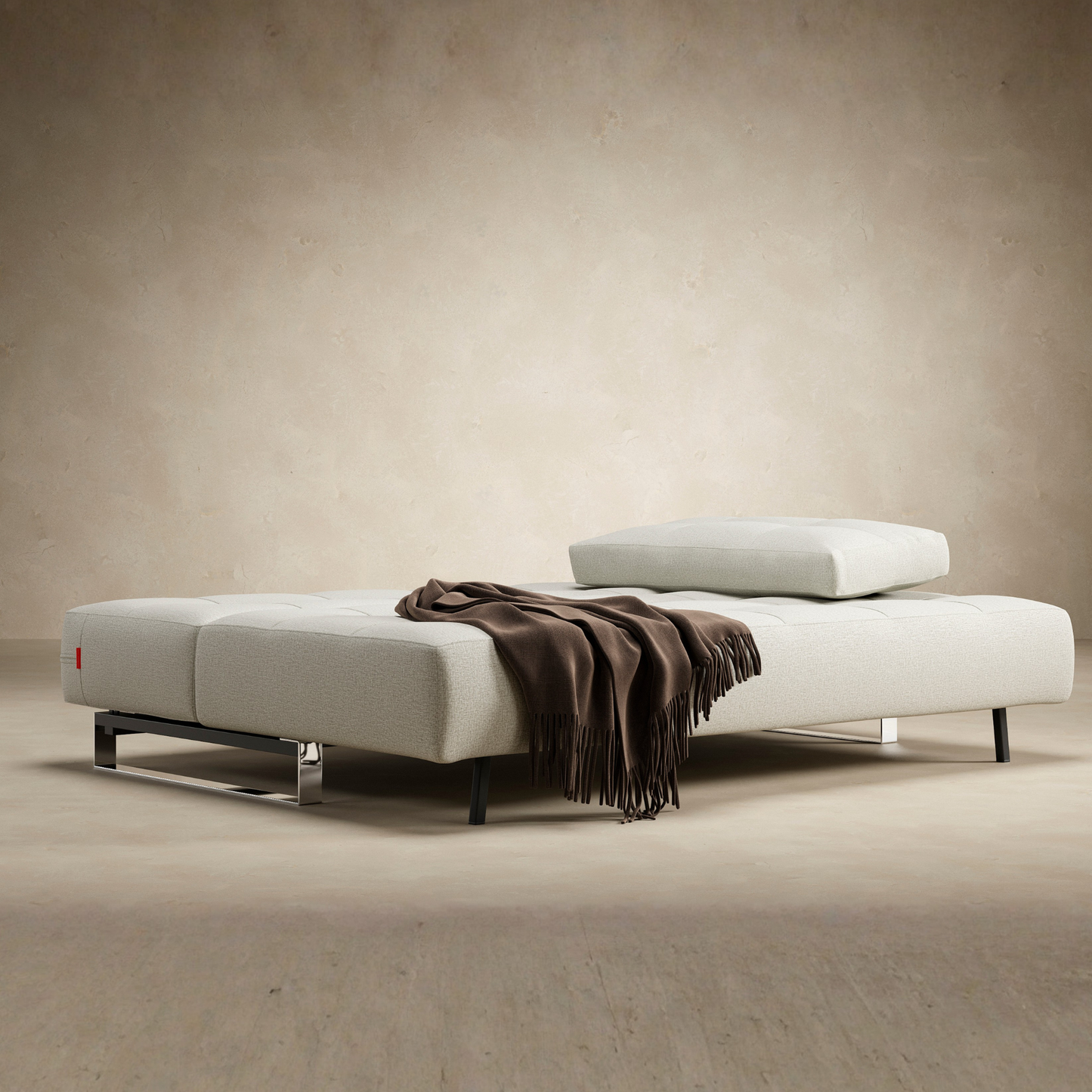 Innovation Living Supremax Fabric Sleeper Sofa with Ottoman
