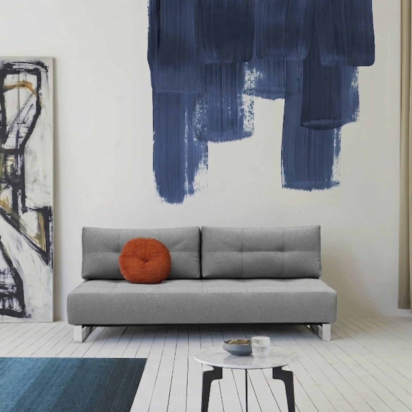 Innovation Living Supremax Fabric Sleeper Sofa with Ottoman