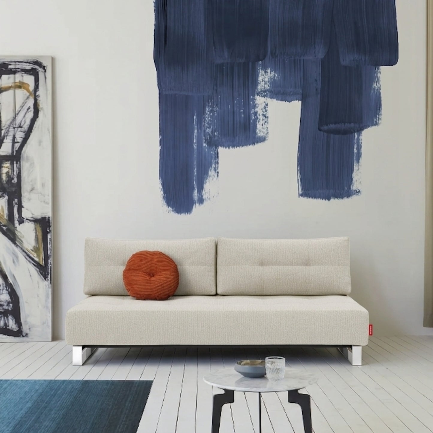 Innovation Living Supremax Fabric Sleeper Sofa with Ottoman
