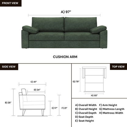 Innovation Living Vilander Full Fabric Sleeper Sofa