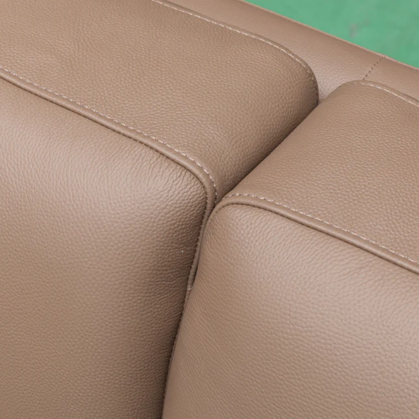 Kathy Ireland Alaves 3-Seater Brown Leather Queen Sleeper Sofa