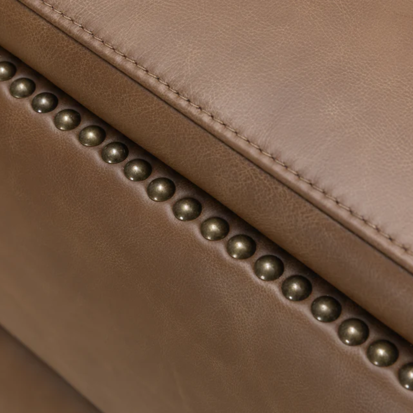 Kathy Ireland Alaves 3-Seater Brown Leather Queen Sleeper Sofa