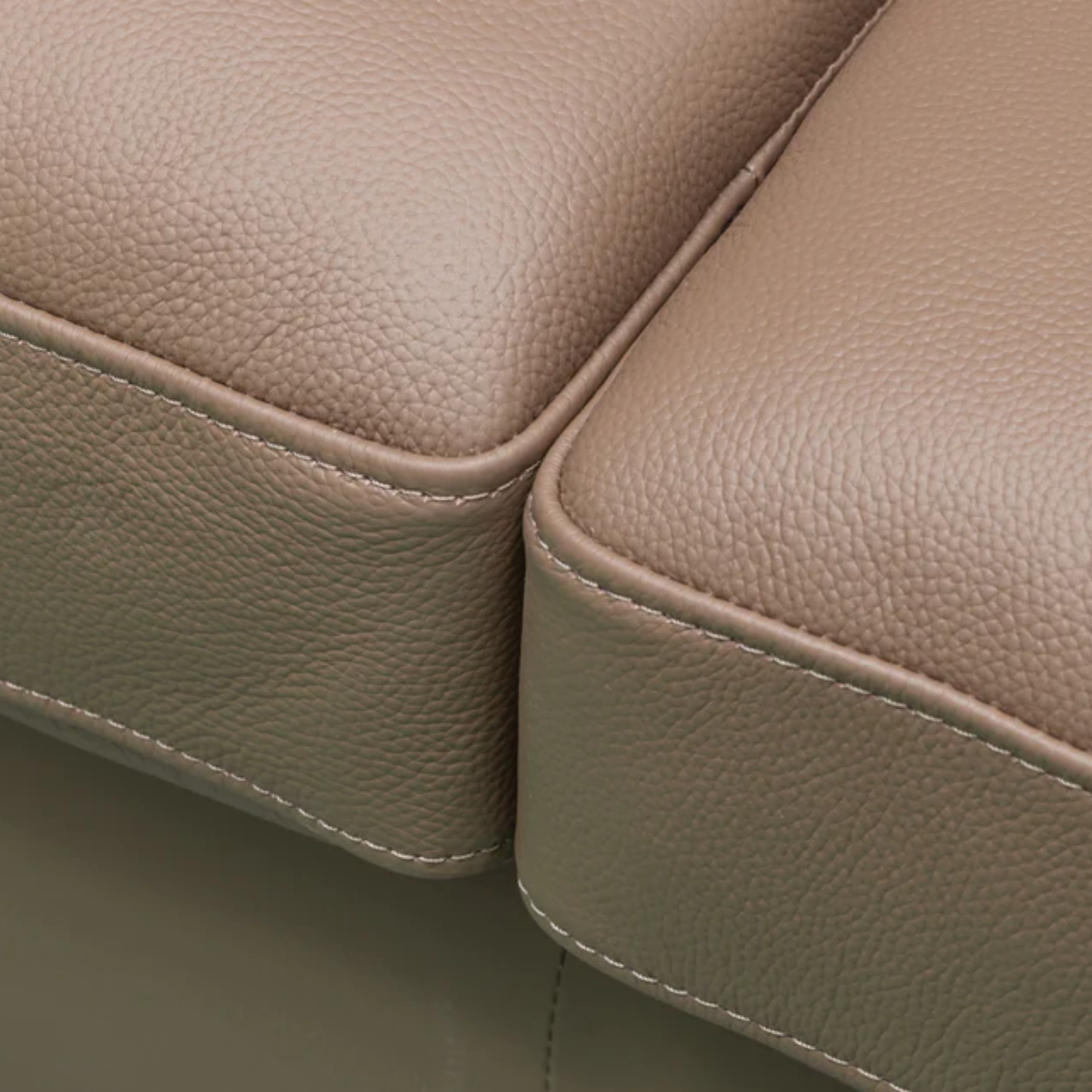 Kathy Ireland Alaves 3-Seater Brown Leather Queen Sleeper Sofa