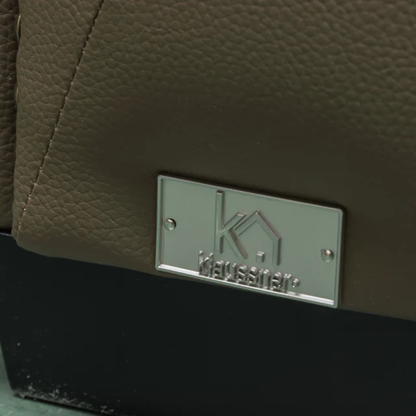 Kathy Ireland Alaves 3-Seater Brown Leather Queen Sleeper Sofa