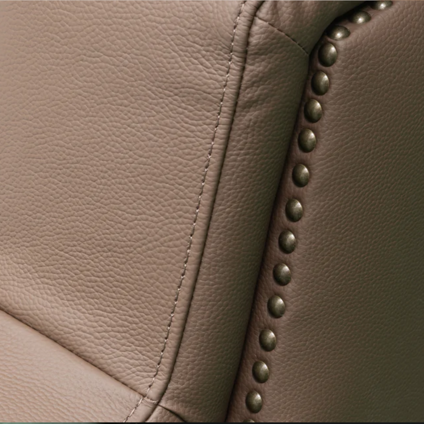 Kathy Ireland Alaves 3-Seater Brown Leather Queen Sleeper Sofa