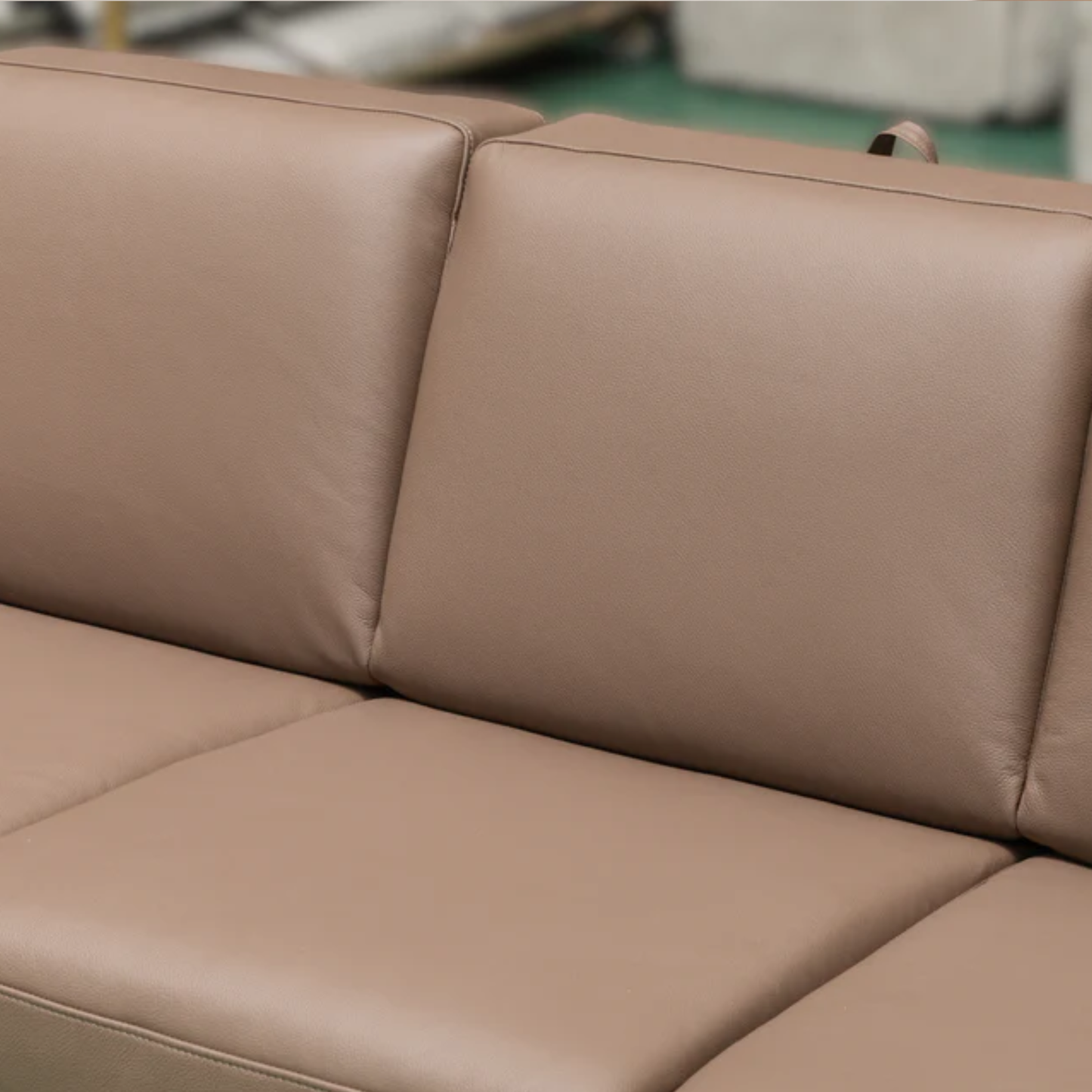 Kathy Ireland Alaves 3-Seater Brown Leather Queen Sleeper Sofa