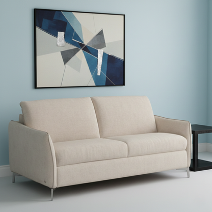 Kathy Ireland Fiora Fabric Sleeper Sofa With Easy Open Mechanism