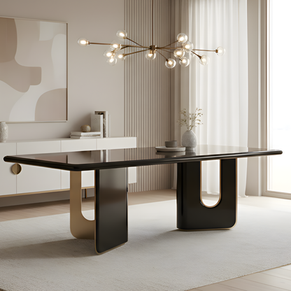 Klaussner Alessio Wooden Dining Table in Black