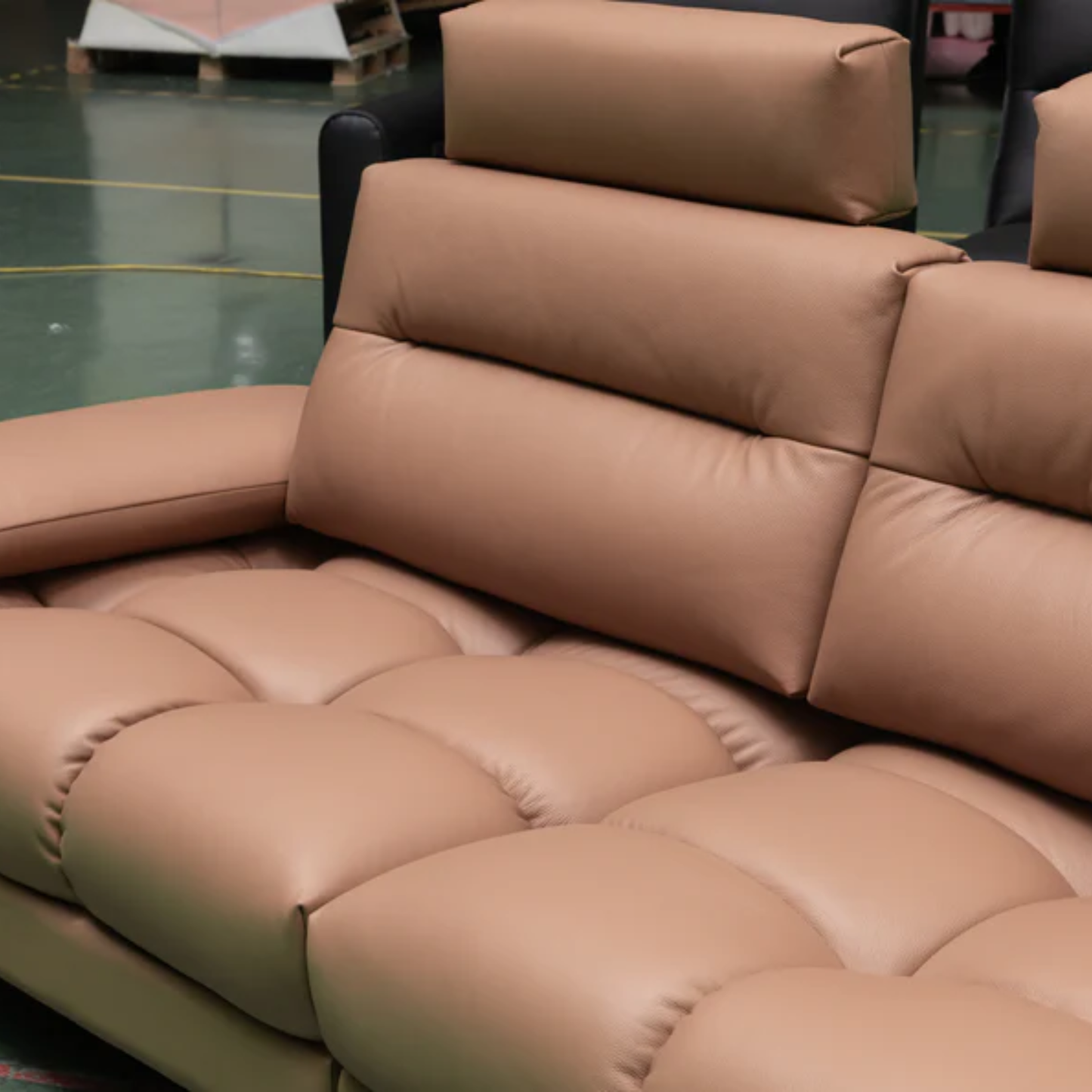 Klaussner Altavion Leather 3-Seater Stationery Sofa