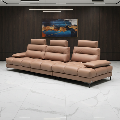 Klaussner Altavion Leather 3-Seater Stationery Sofa