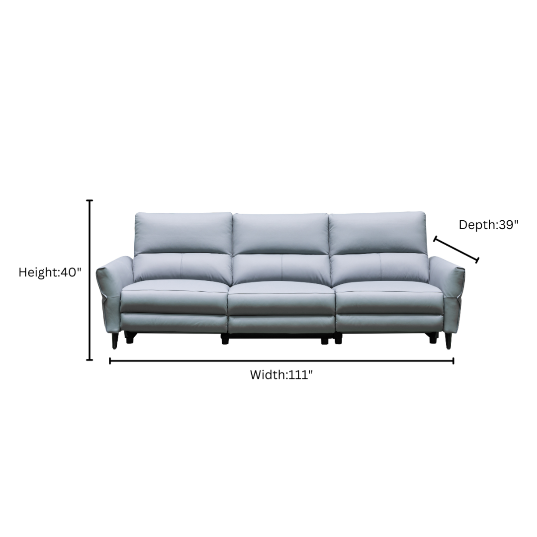 Dimension chart displaying product size specifications for comfort design furniture