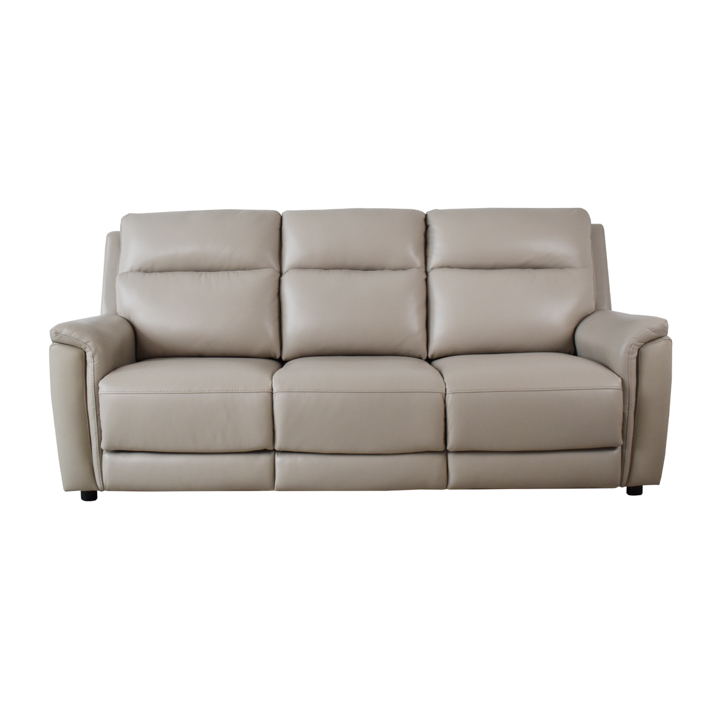 Klaussner Arvello 3-Seater Beige Leather Match Queen Sofa Sleeper-Comfortdesignfurniture