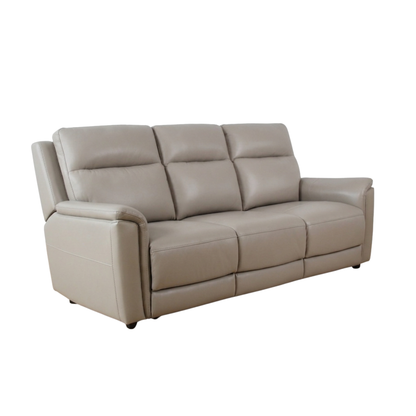 Klaussner Arvello 3-Seater Beige Leather Match Queen Sofa Sleeper-Comfortdesignfurniture