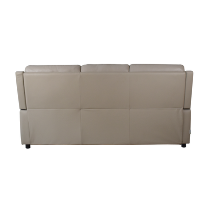 Klaussner Arvello 3-Seater Beige Leather Match Queen Sofa Sleeper-Comfortdesignfurniture