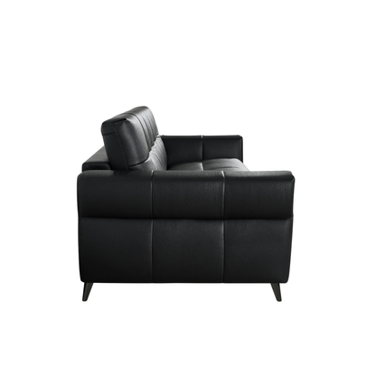 Klaussner Brantley Leather Queen Sleeper Sofa with Metal Legs-Comfort Design Furniture