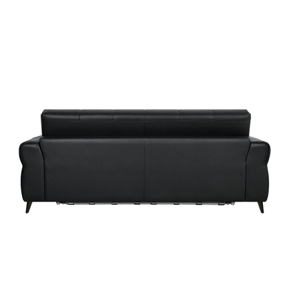 Klaussner Brantley Leather Queen Sleeper Sofa with Metal Legs-Comfort Design Furniture