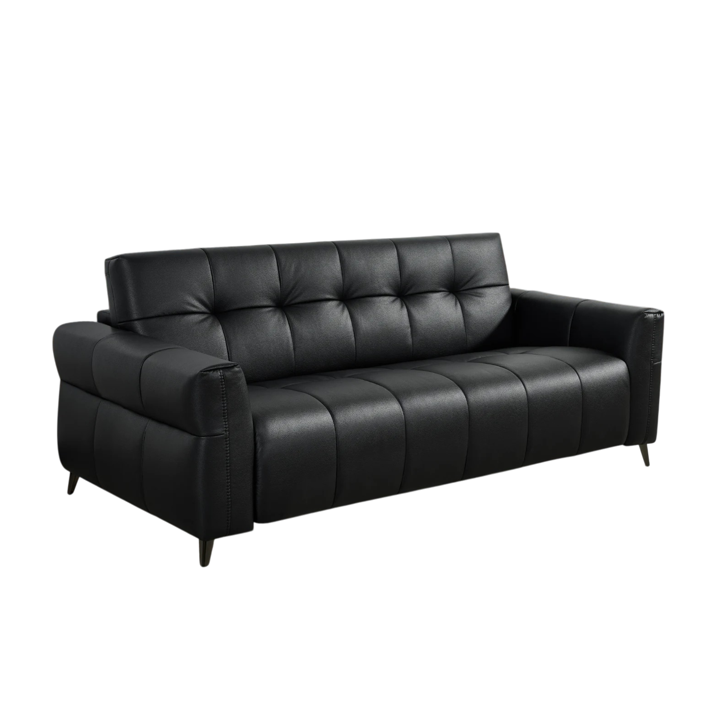 Klaussner Brantley Leather Queen Sleeper Sofa with Metal Legs-Comfort Design Furniture