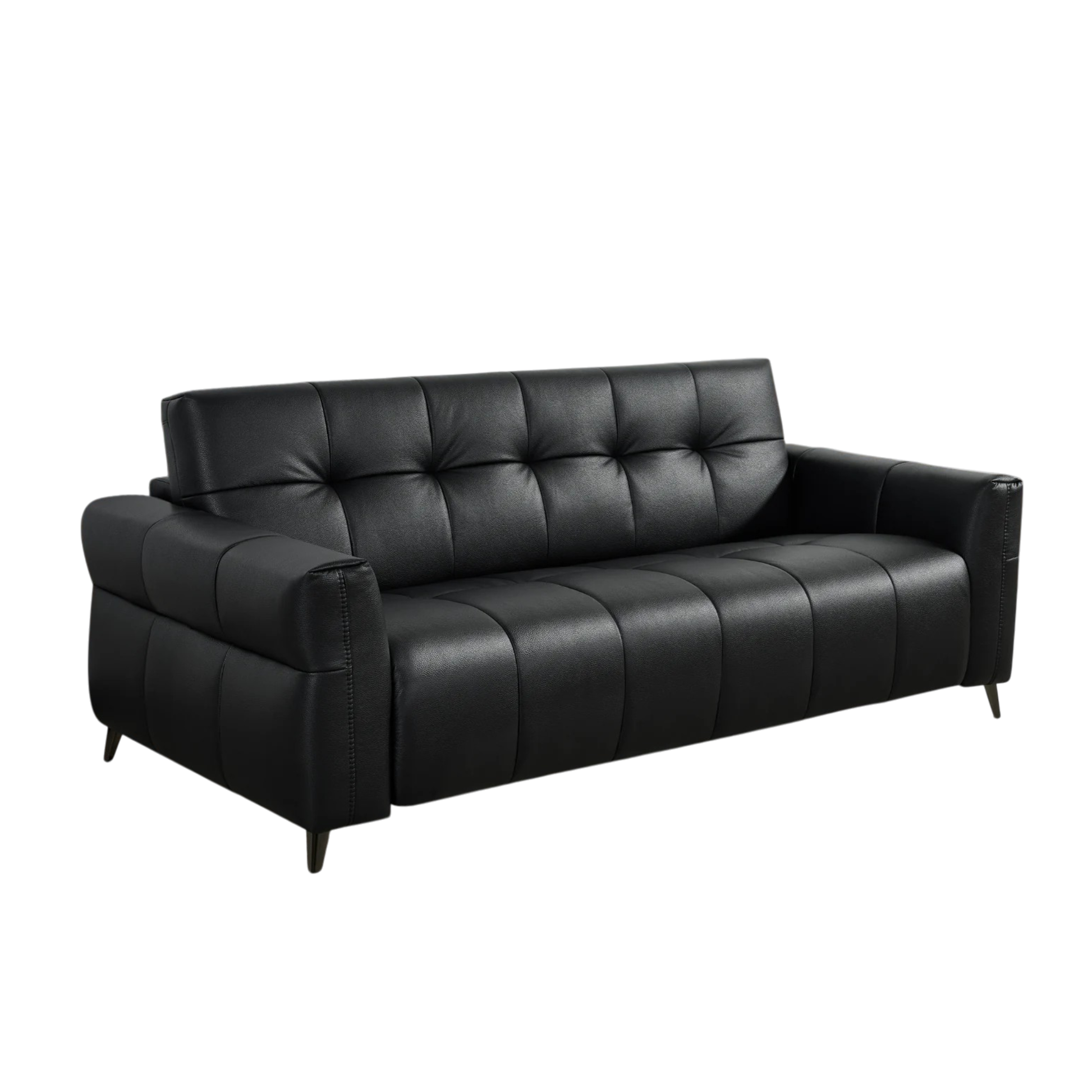 Klaussner Brantley Leather Queen Sleeper Sofa with Metal Legs-Comfort Design Furniture
