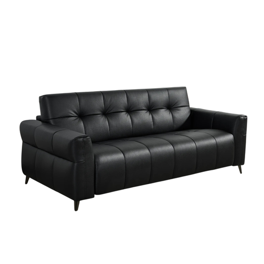 Klaussner Brantley Leather Queen Sleeper Sofa with Metal Legs-Comfort Design Furniture