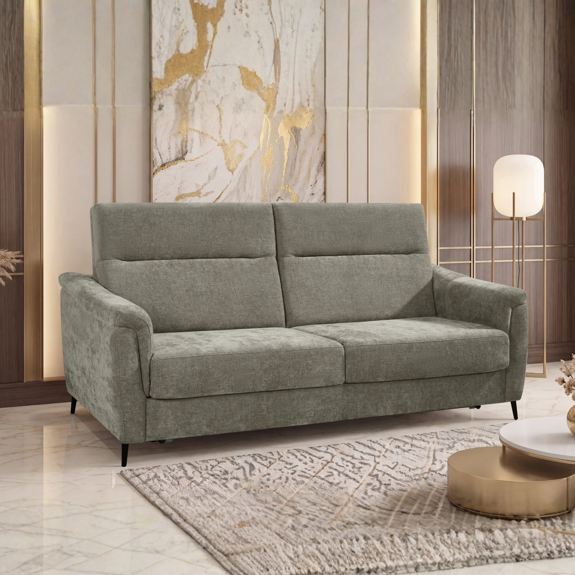 Klaussner Braxton Fabric Queen Sleeper Sofa with High-Back Cushions-Comfort Design Furniture