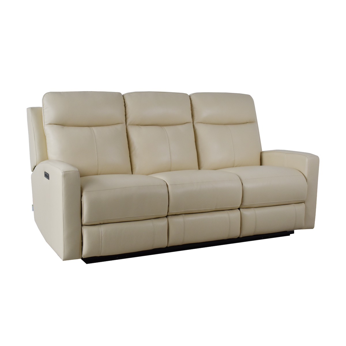 Klaussner Brento Leather Match Power Reclining Sofa with USB Charging-Comfort Design Furniture