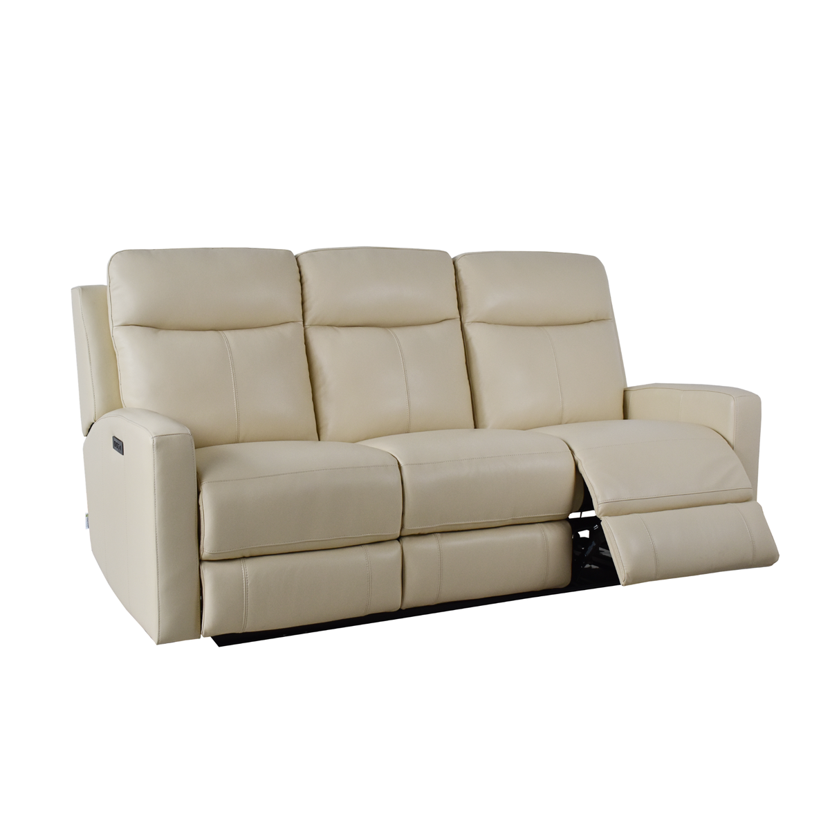 Klaussner Brento Leather Match Power Reclining Sofa with USB Charging-Comfort Design Furniture