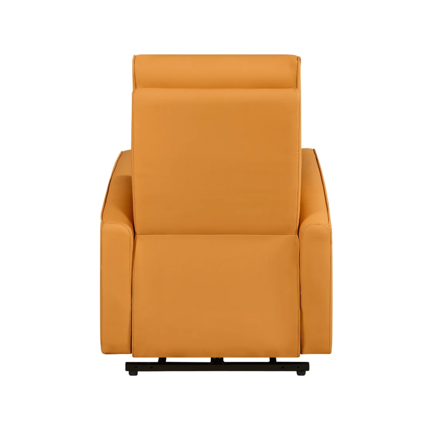 Klaussner Calessin Chestnut Orange Leather Recliner Lift Chair