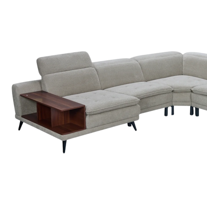 Klaussner Celeste Modular Sectional Sofa with Adjustable Headrests