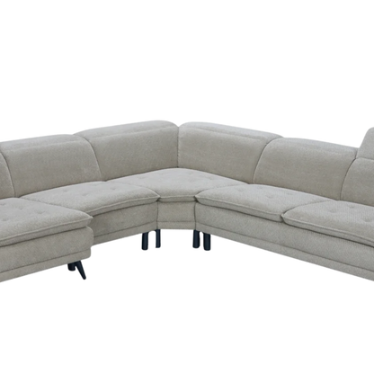 Klaussner Celeste Modular Sectional Sofa with Adjustable Headrests