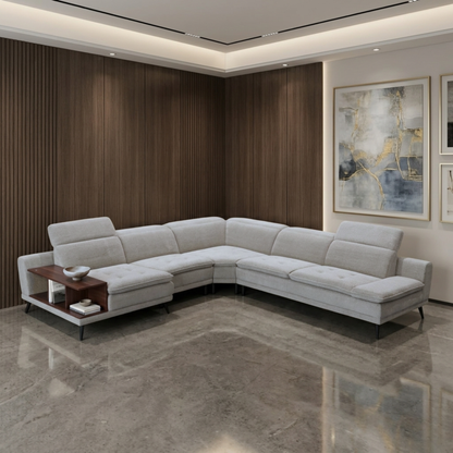 Klaussner Celeste Modular Sectional Sofa with Adjustable Headrests