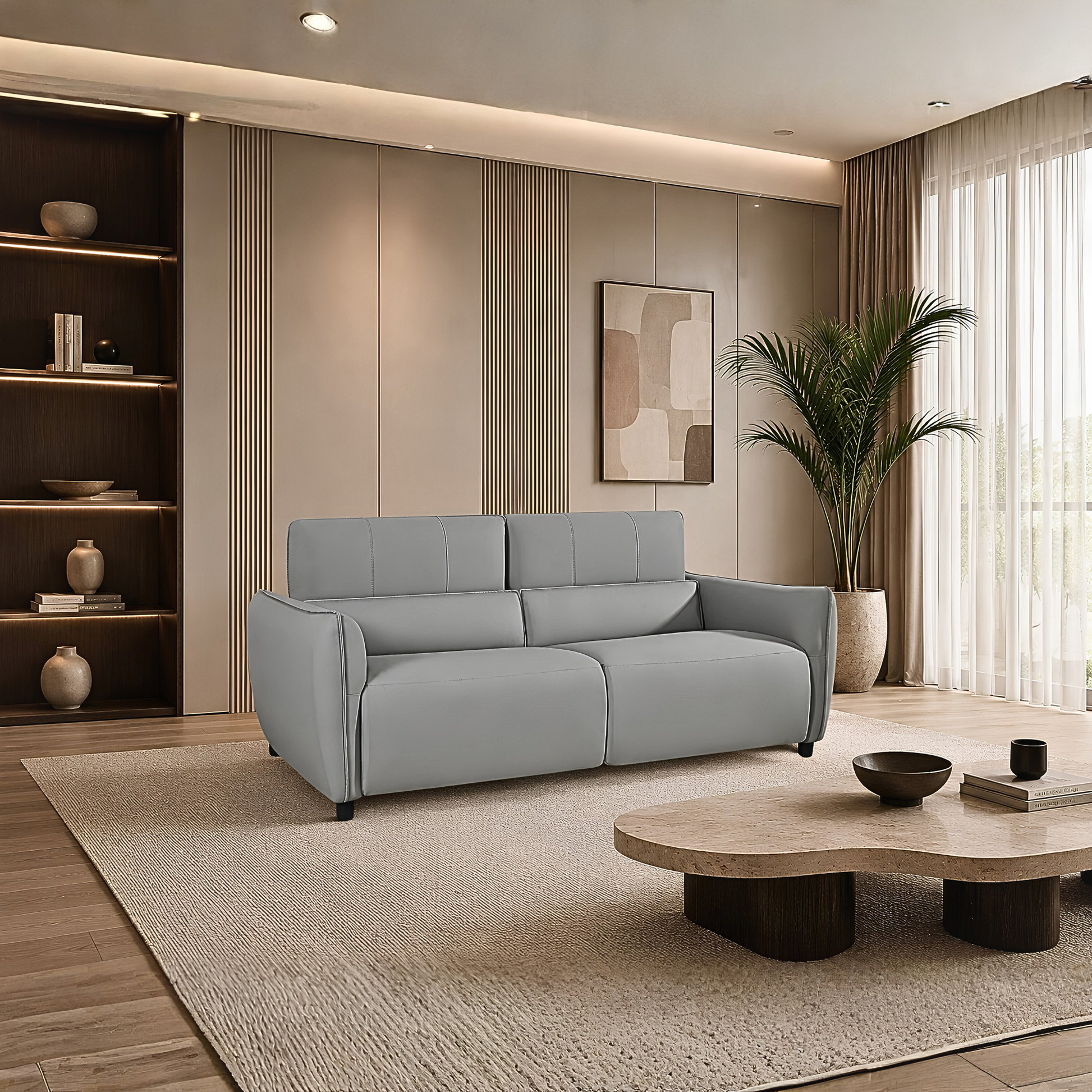 Klaussner Cortland Queen Sleeper Sofa with Foam Mattress-Comfort Design