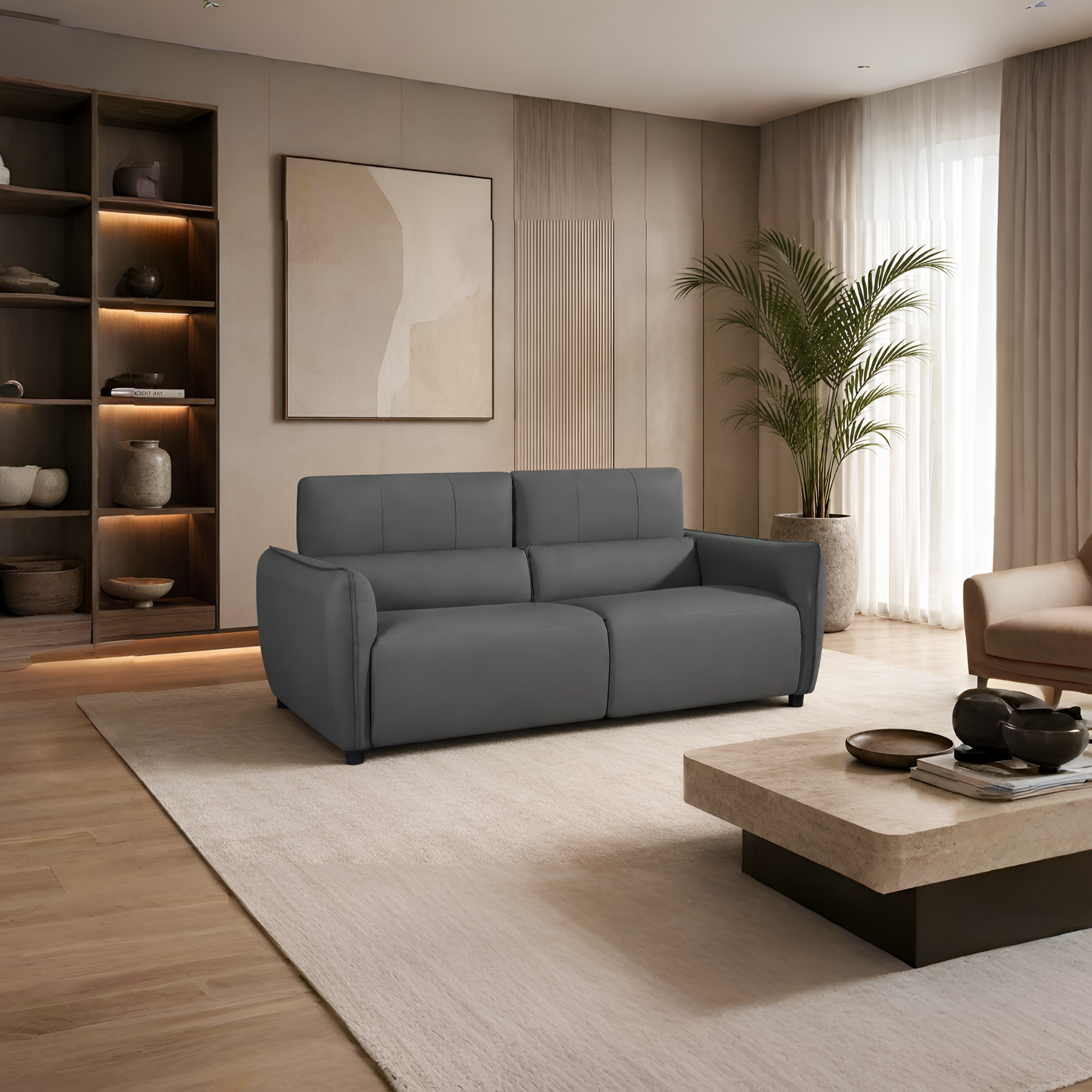 Klaussner Cortland Queen Sleeper Sofa with Foam Mattress-Comfort Design