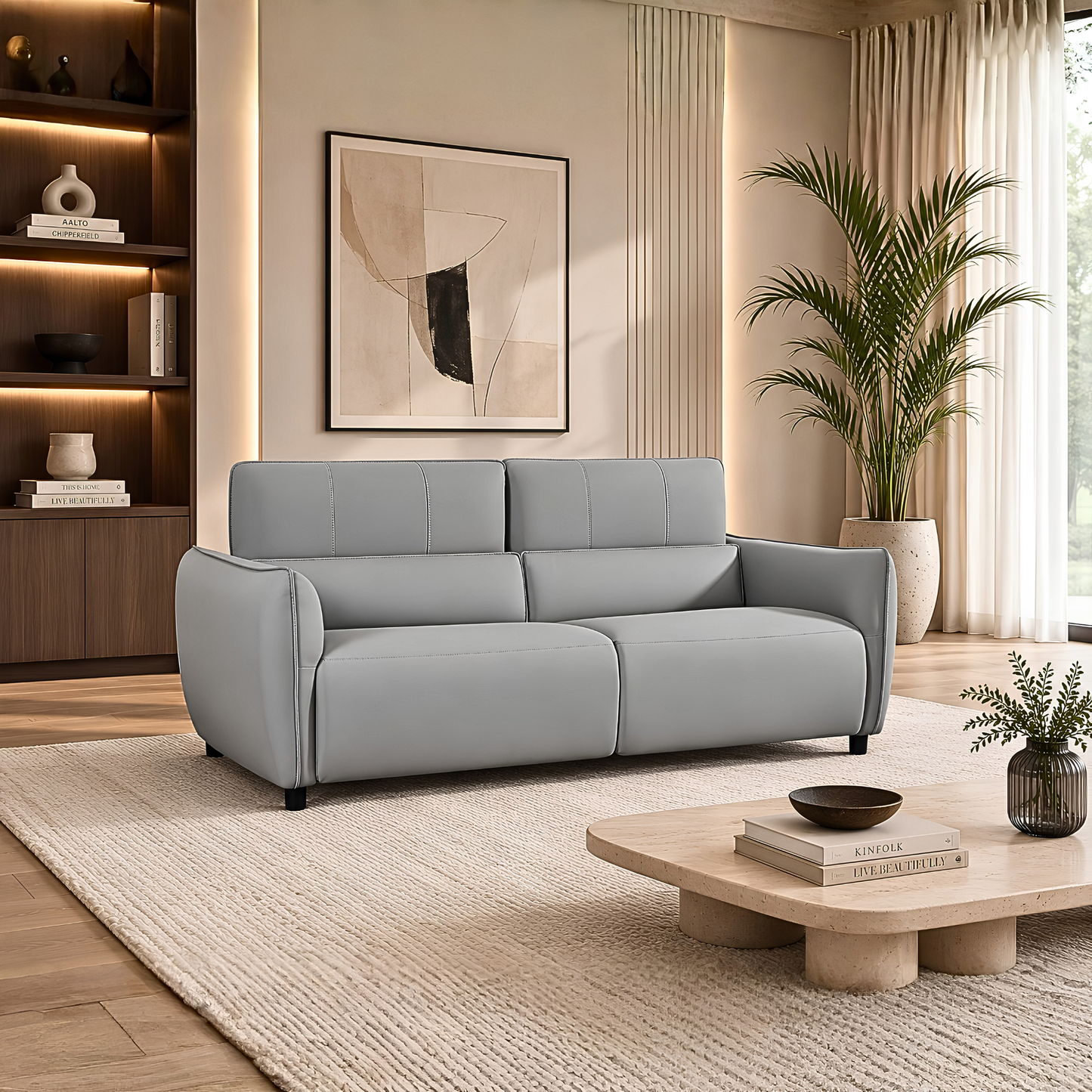 Klaussner Cortland Queen Sleeper Sofa with Foam Mattress-Comfort Design
