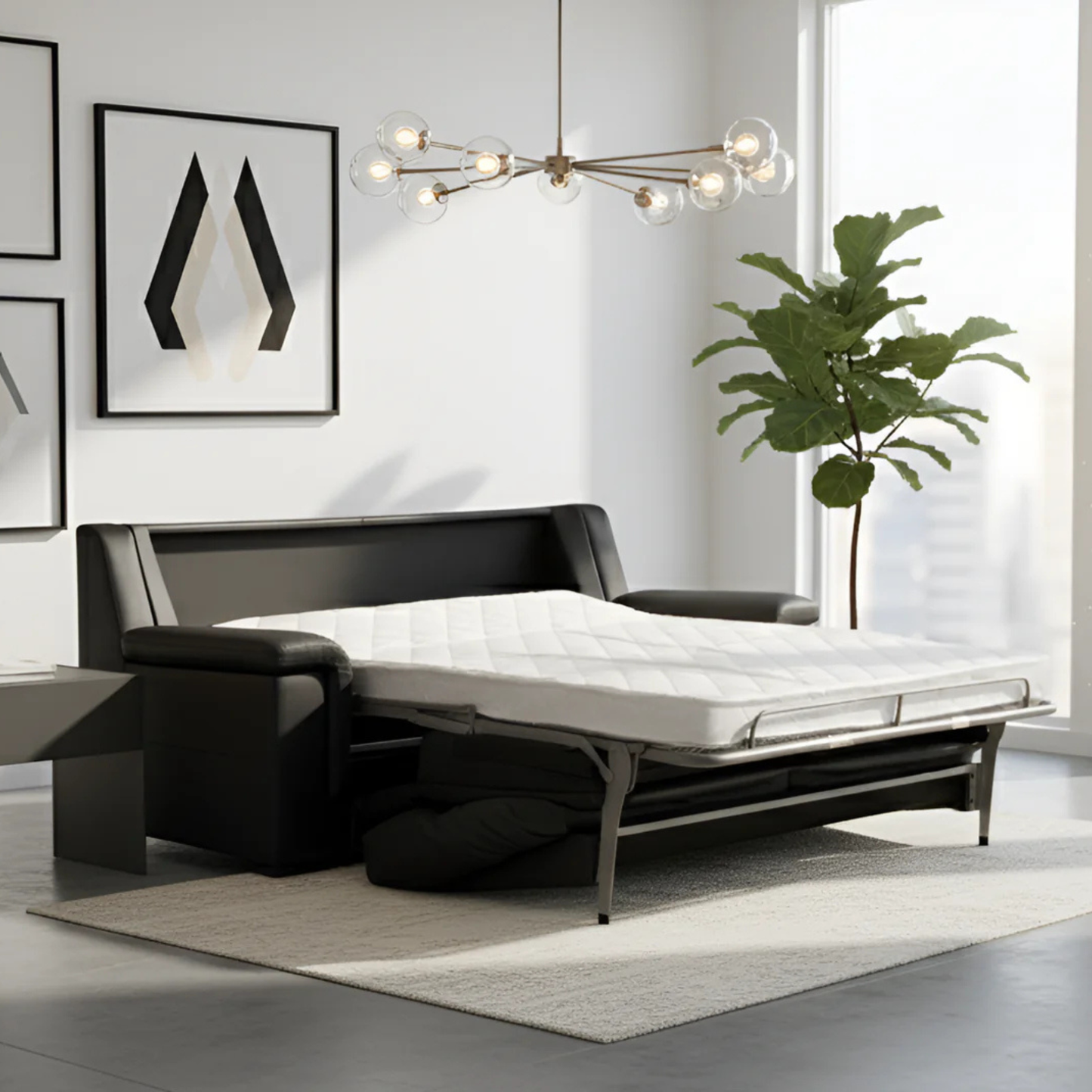 Klaussner Delano Leather Queen Sleeper Sofa