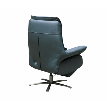 Klaussner Divano Leather Swivel Power Reclining Chair