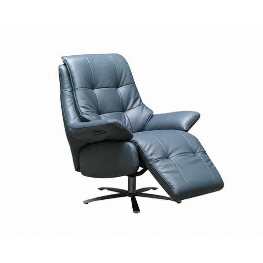 Klaussner Divano Leather Swivel Power Reclining Chair