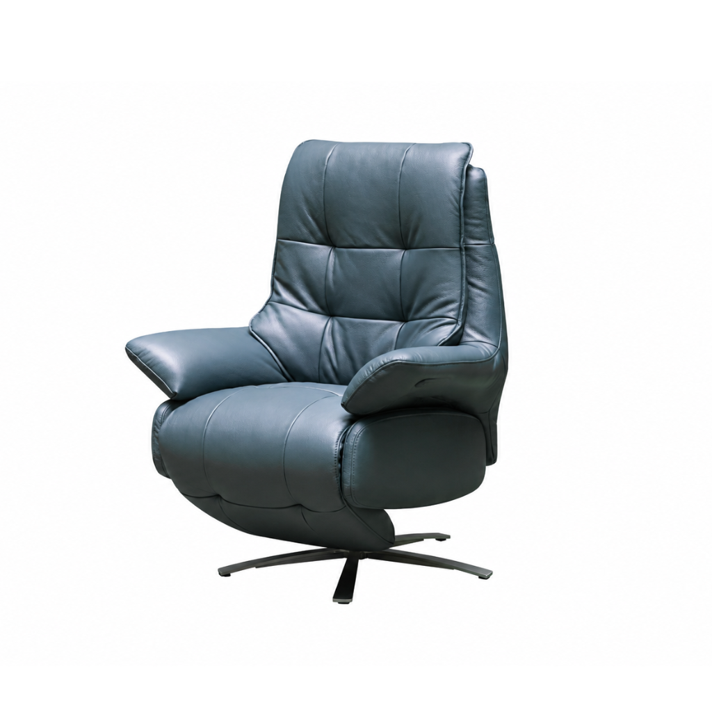 Klaussner Divano Leather Swivel Power Reclining Chair