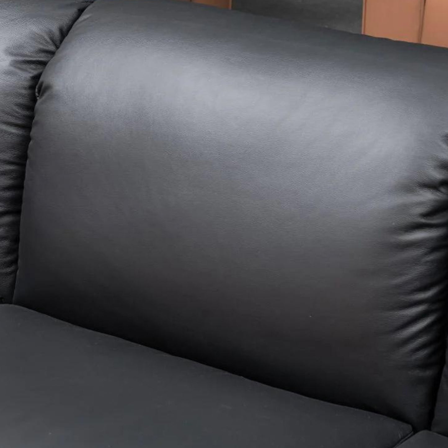 Close-up of Klaussner Dolce sofa cushions showing plush foam padding and non-reversible comfort design for Comfort Design Furniture