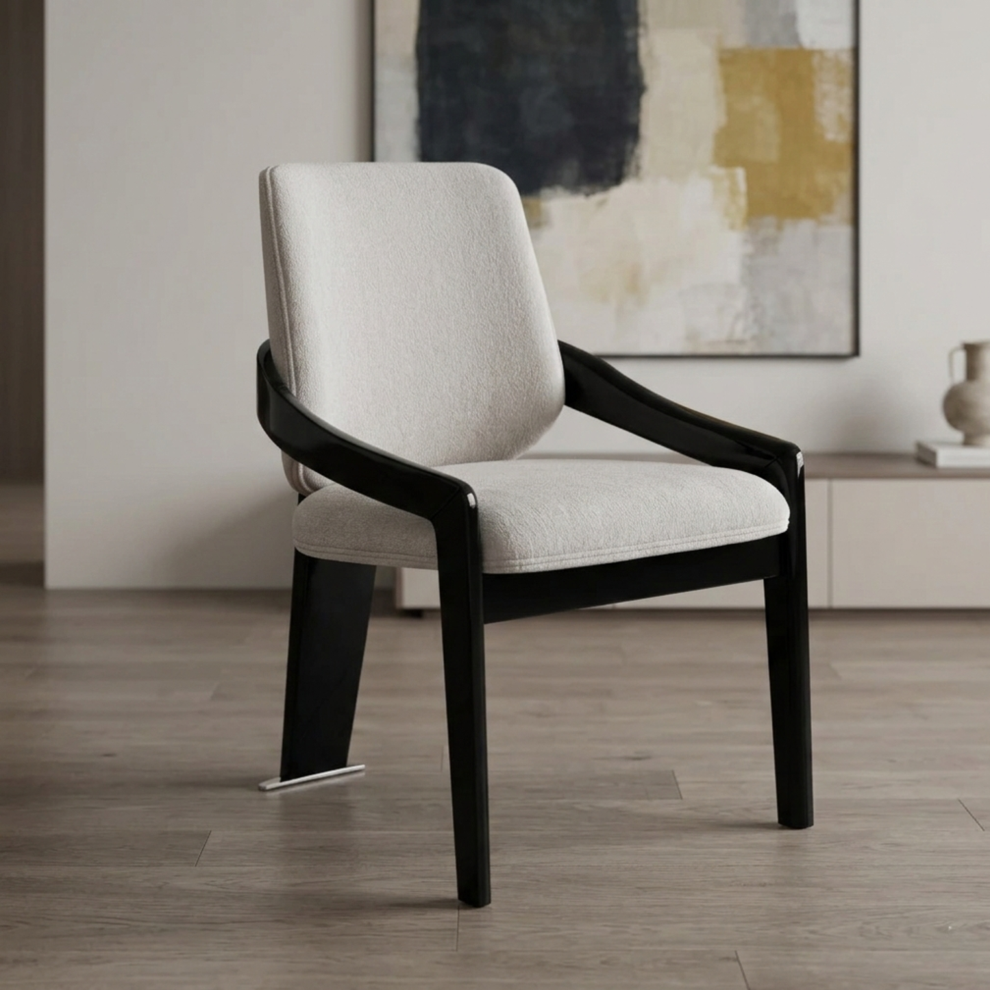 Klaussner Elan Oriana Fabric Chair In White